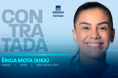 Vôlei Feminino - Gerdau Minas anuncia a contratação da líbero Kika